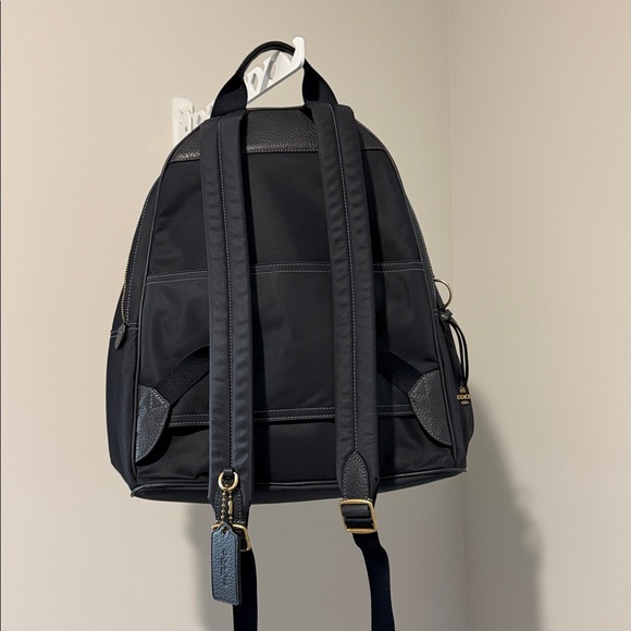 Coach Cargo Carrie Nylon Backpack – Navy Blue – Laptop Work Bag - Picture 9 of 10